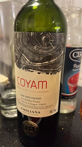 Foto de Kata B. de su ET Coyam de Emiliana 2018 (reseña de cliente)