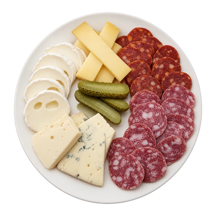 Plato de Queso y Charcutería